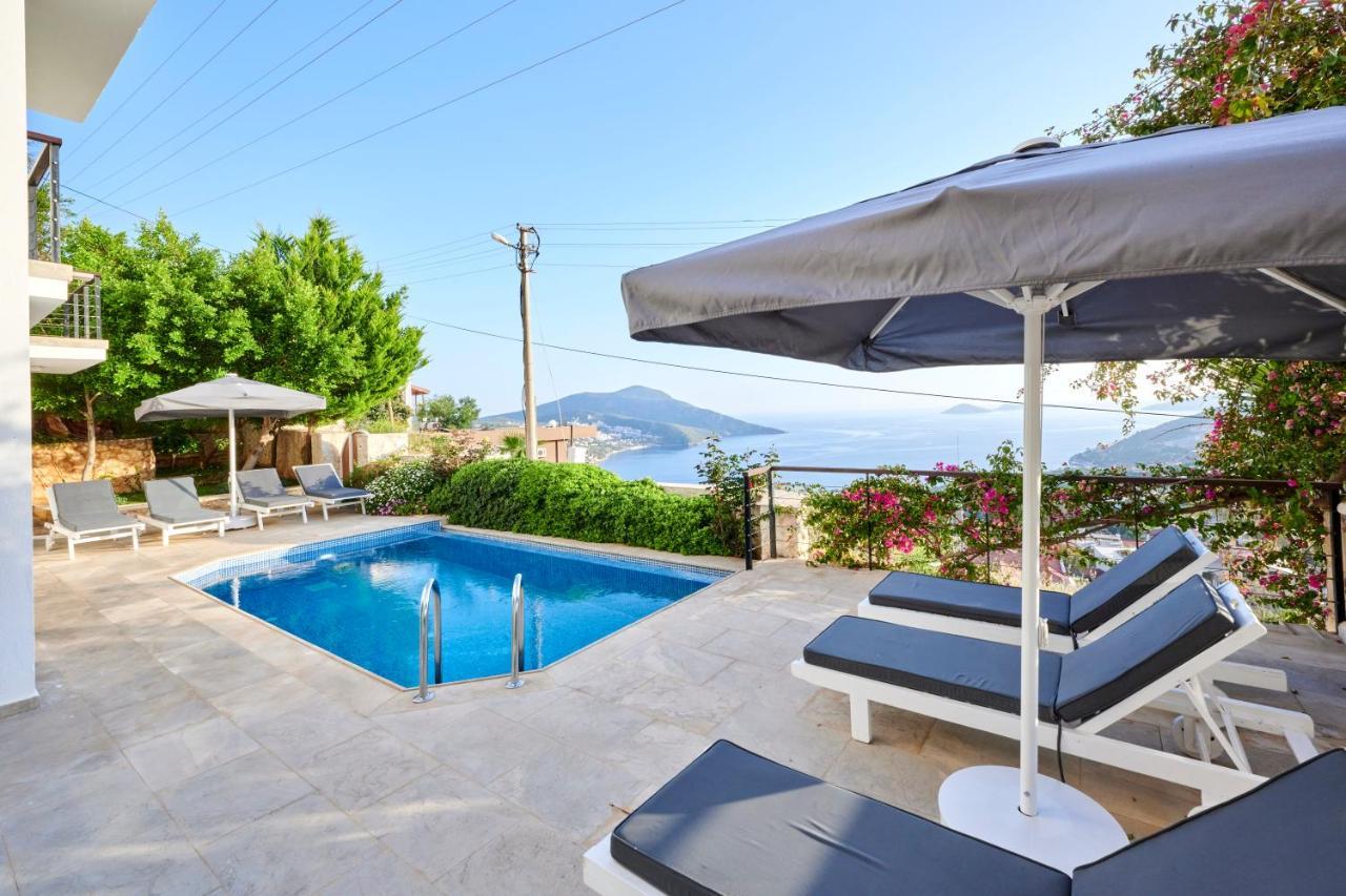 Luxus Villa Skyla Mit 5 Schlafzimmern & Meer-Blick Kas Bagian luar foto