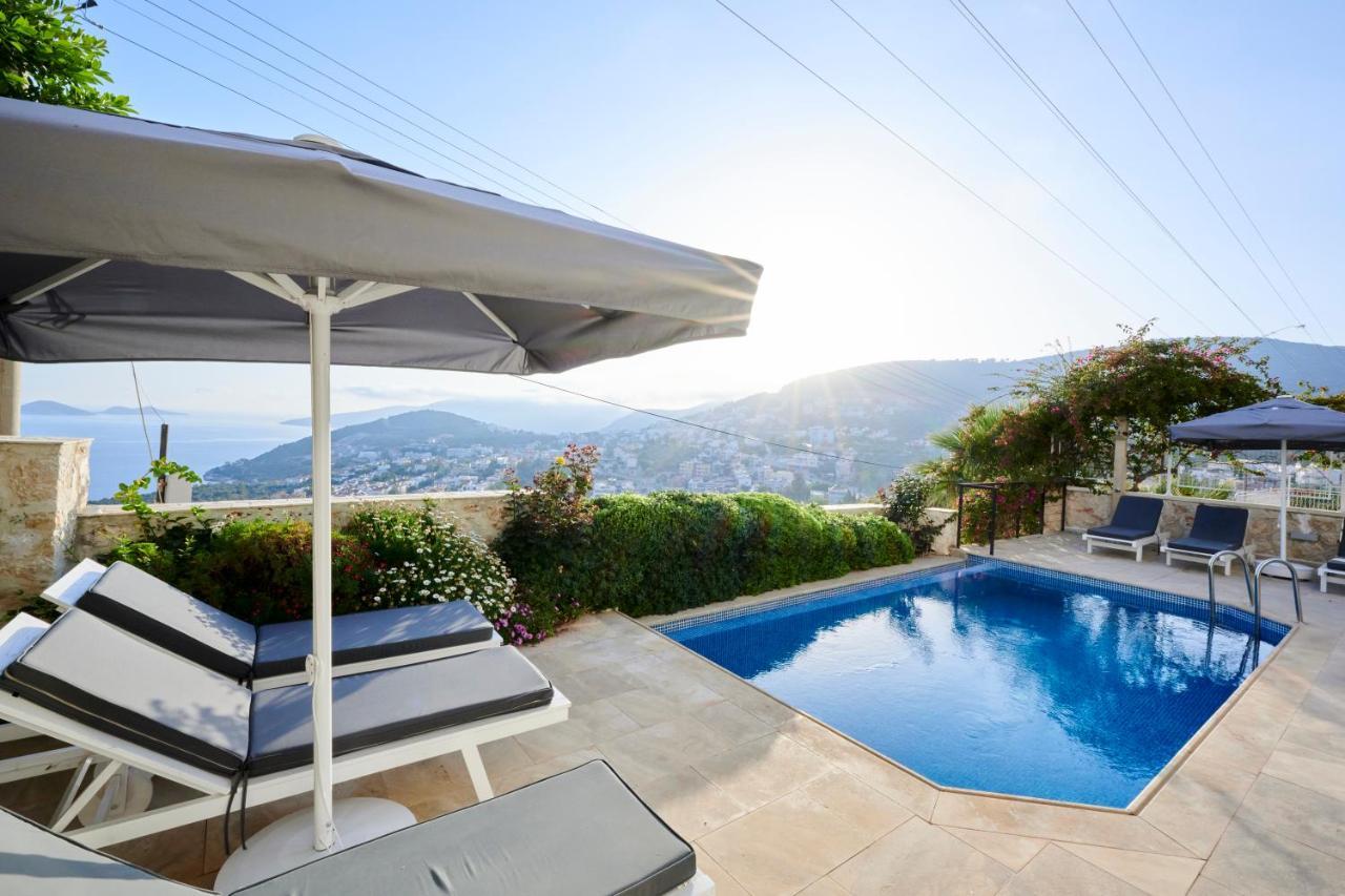 Luxus Villa Skyla Mit 5 Schlafzimmern & Meer-Blick Kas Bagian luar foto