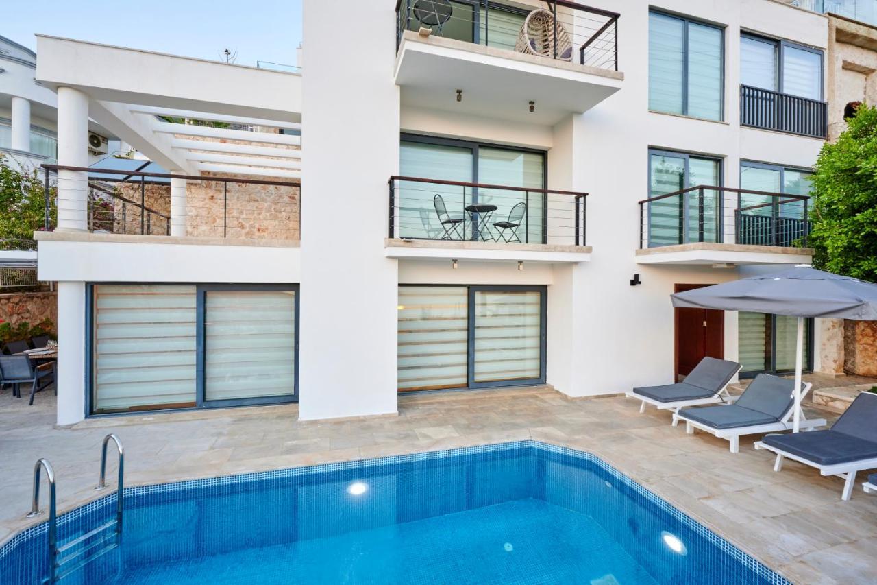 Luxus Villa Skyla Mit 5 Schlafzimmern & Meer-Blick Kas Bagian luar foto