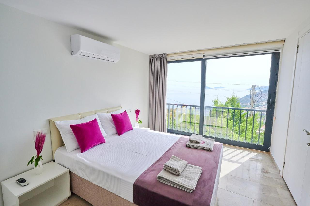 Luxus Villa Skyla Mit 5 Schlafzimmern & Meer-Blick Kas Bagian luar foto