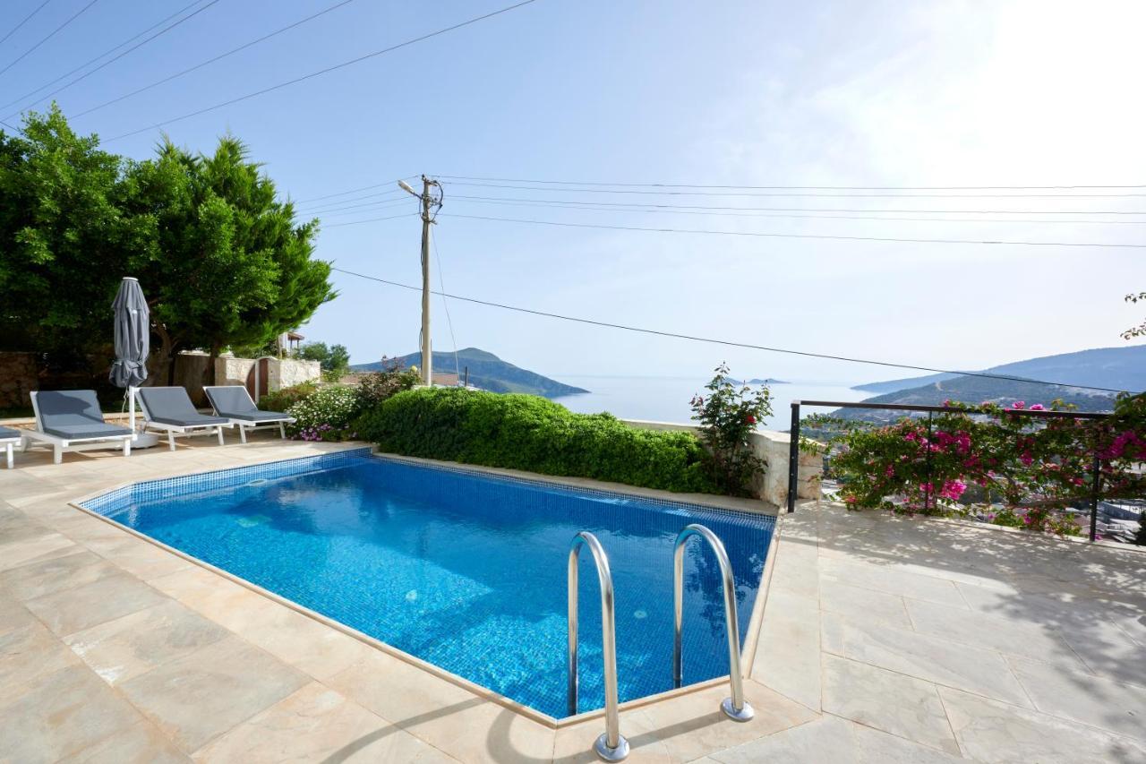 Luxus Villa Skyla Mit 5 Schlafzimmern & Meer-Blick Kas Bagian luar foto