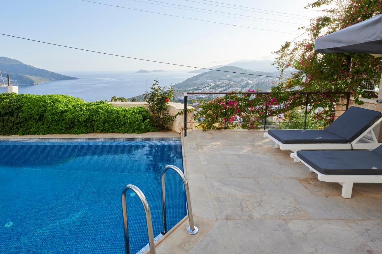 Luxus Villa Skyla Mit 5 Schlafzimmern & Meer-Blick Kas Bagian luar foto