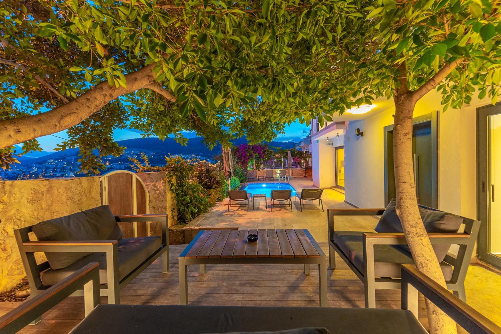 Luxus Villa Skyla Mit 5 Schlafzimmern & Meer-Blick Kas Bagian luar foto